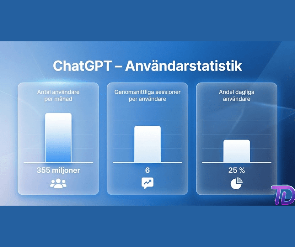 ChatGPT användningsstatistik i Sverige